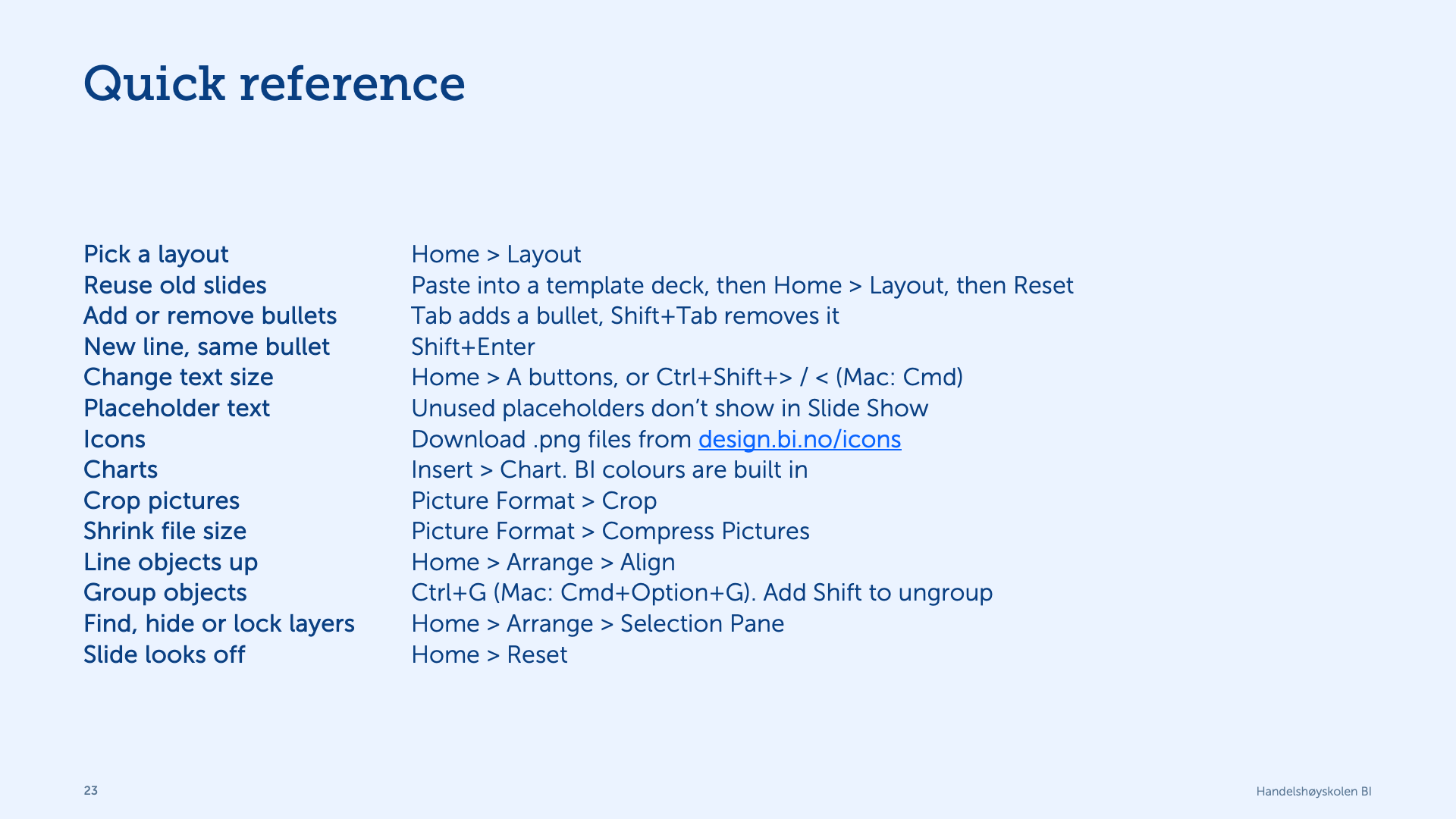 PPT documentation quick tips